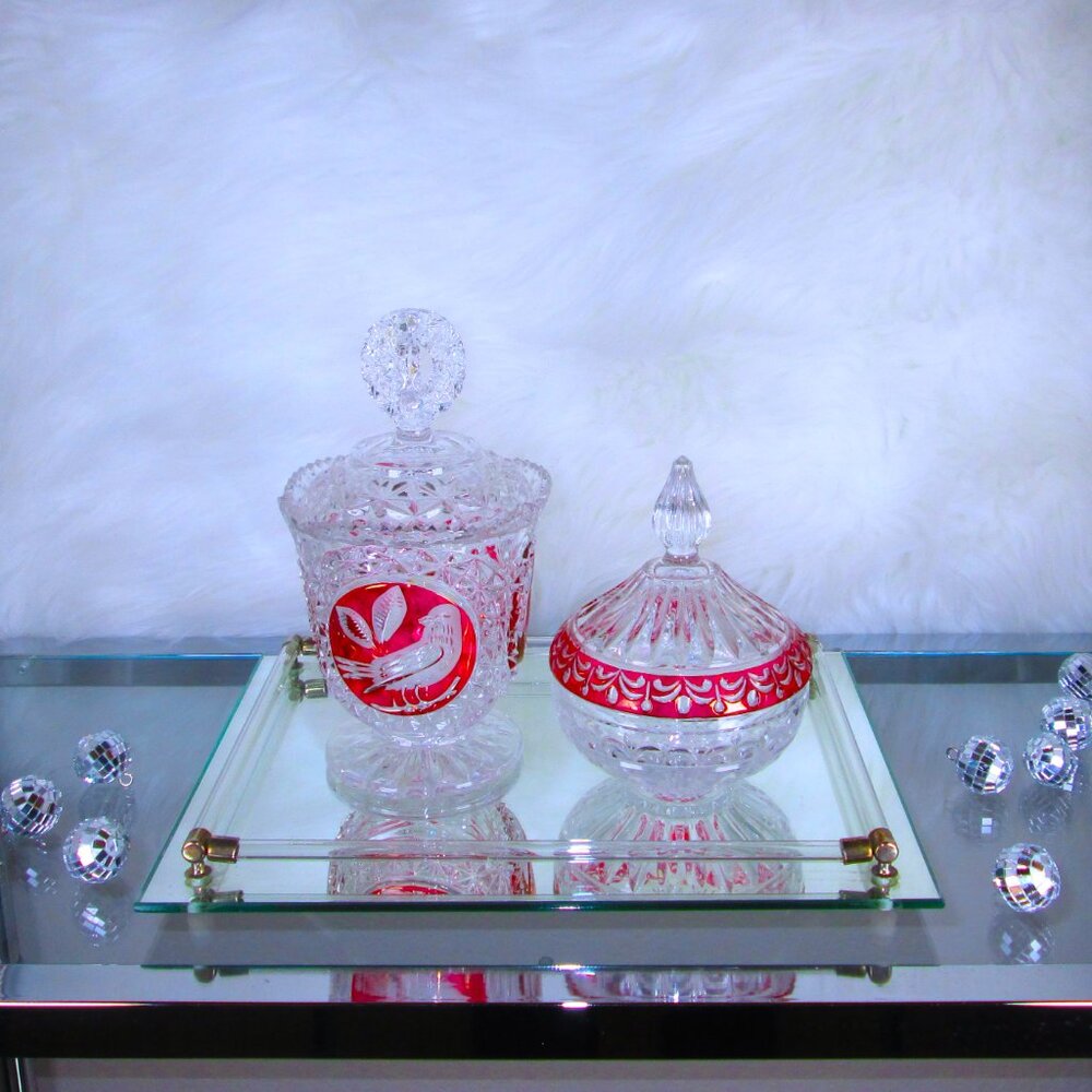 Hofbauer Byrd Collection The Ruby Candy Dish